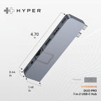 Hyper, HD575-SIL, hub USB 4