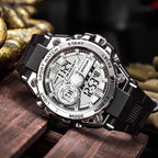 Relojes deportivos para hombre al aire libre, impermeable, militar, fecha, tácticas, LED, alarma, cronómetro