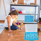 Vitrina compatible con figuras coleccionables de Disney Doorables/para MGA Entertainment Miniverse + estuche organizador de baterías con probador
