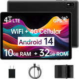 Topsand Tableta Android 14 con ranura para tarjeta SIM, tabletas ce...