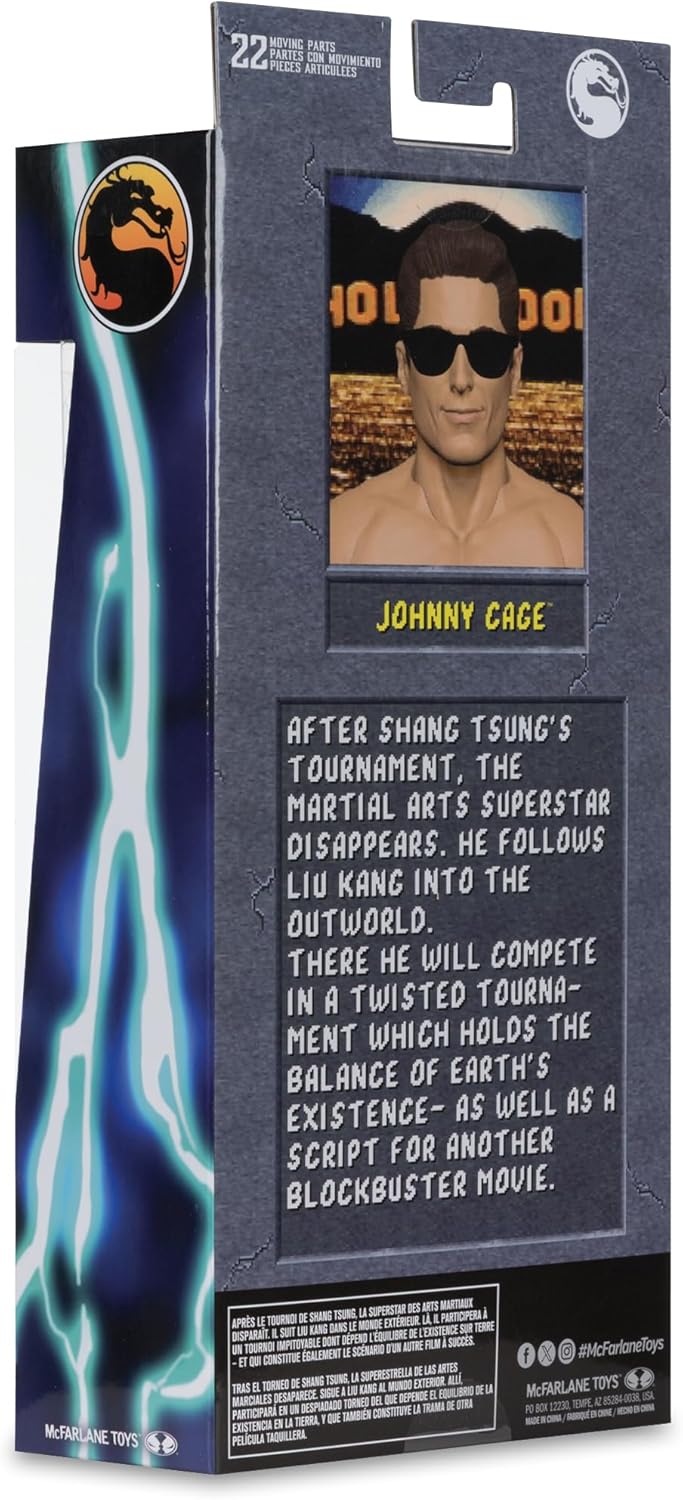 McFarlane Toys - Mortal Kombat Klassic Johnny Cage Figura de acción...