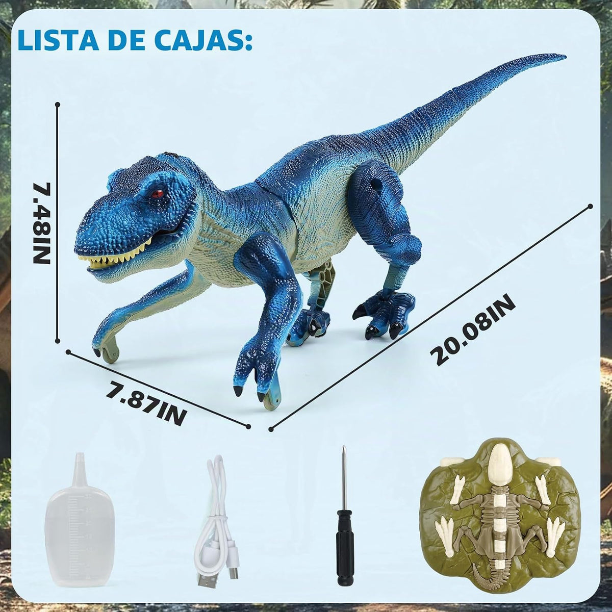 Juguetes de dinosaurio para niños de 3 a 5 4 a 7 8 a 12 años – Dinos para caminar con control remoto, regalos de cumpleaños para niños de 3, 4, 5, 6, 7, 8, 9, 10, 11, 12 años, juguete interactivo con aerosol, luz y rugido