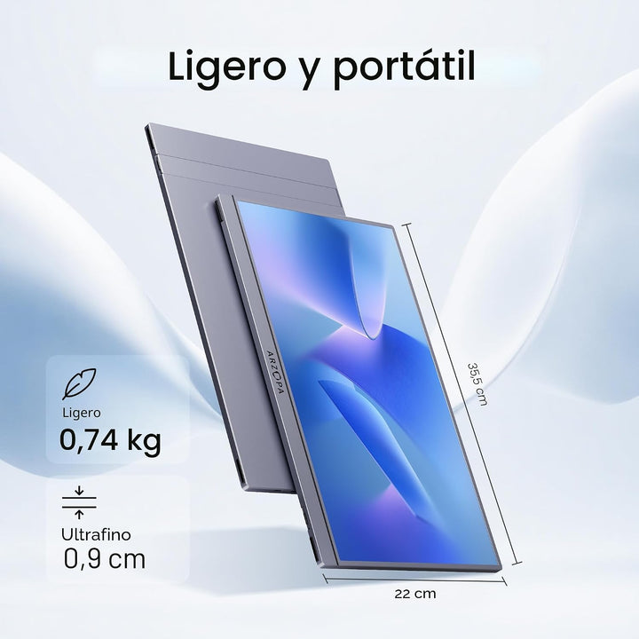 ARZOPA Monitor portátil de 15.6 pulgadas FHD 1080P \u2013 Monitor p...