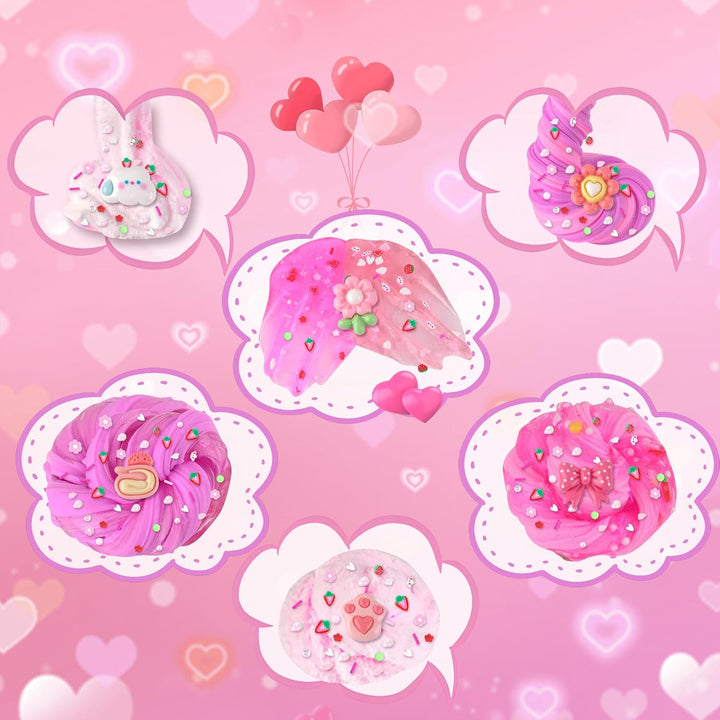 6 Pack de Slimes, Slime Rosa para Niños, Kit de Slime en Nube para...