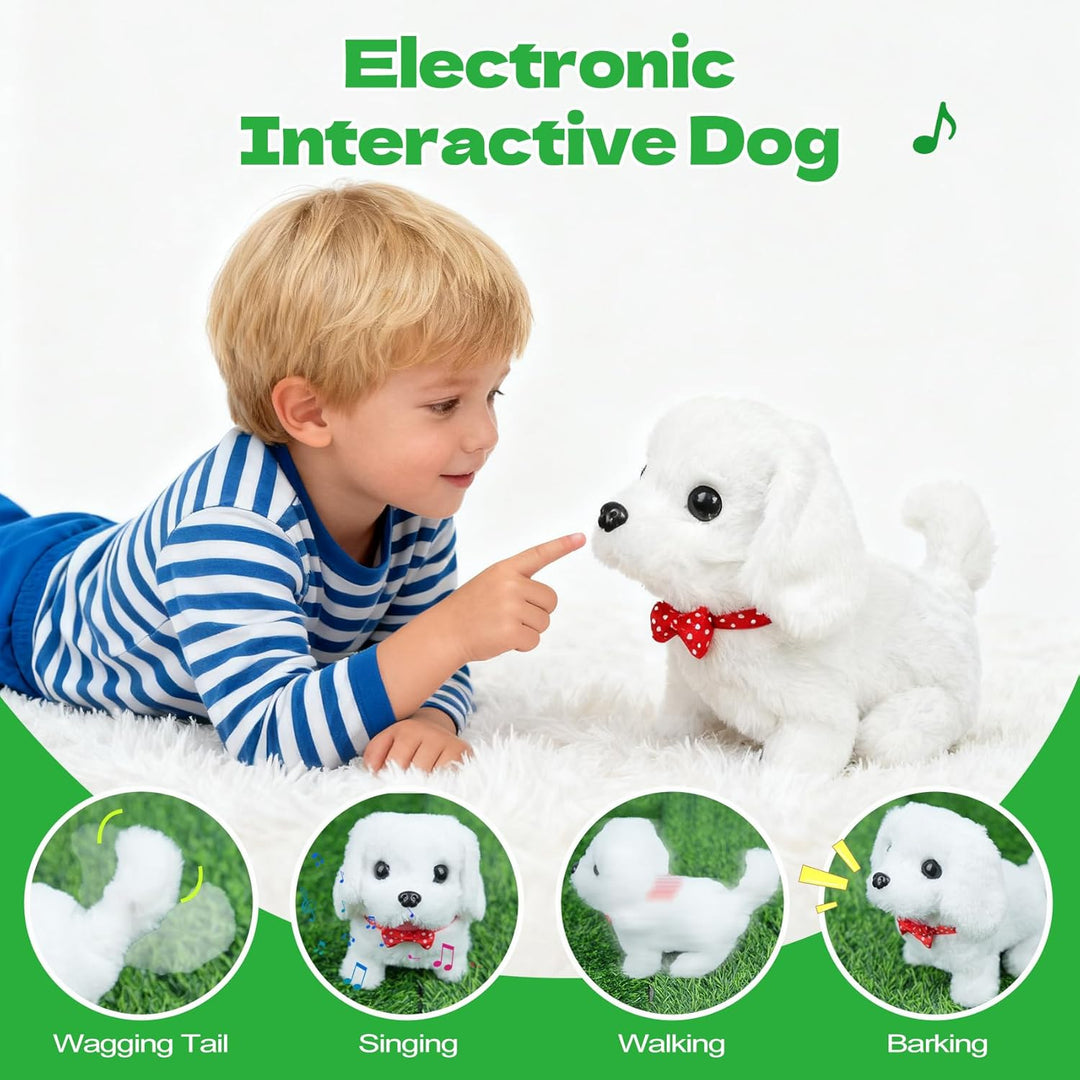 YOUGAANY 2026 New White Pets Walking Puppy Perro