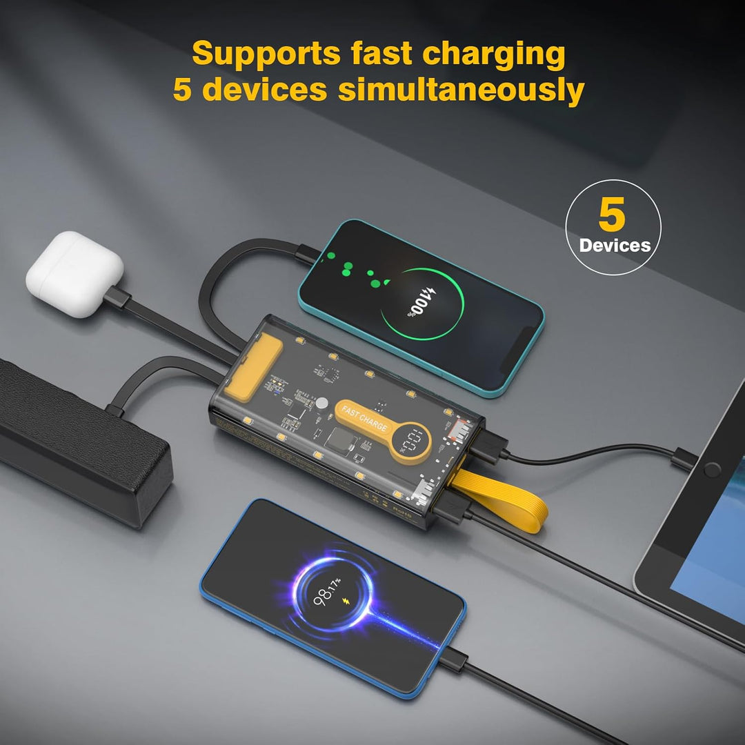 Cargador portátil de 10000 mAh, banco de energía de carga rápida de...