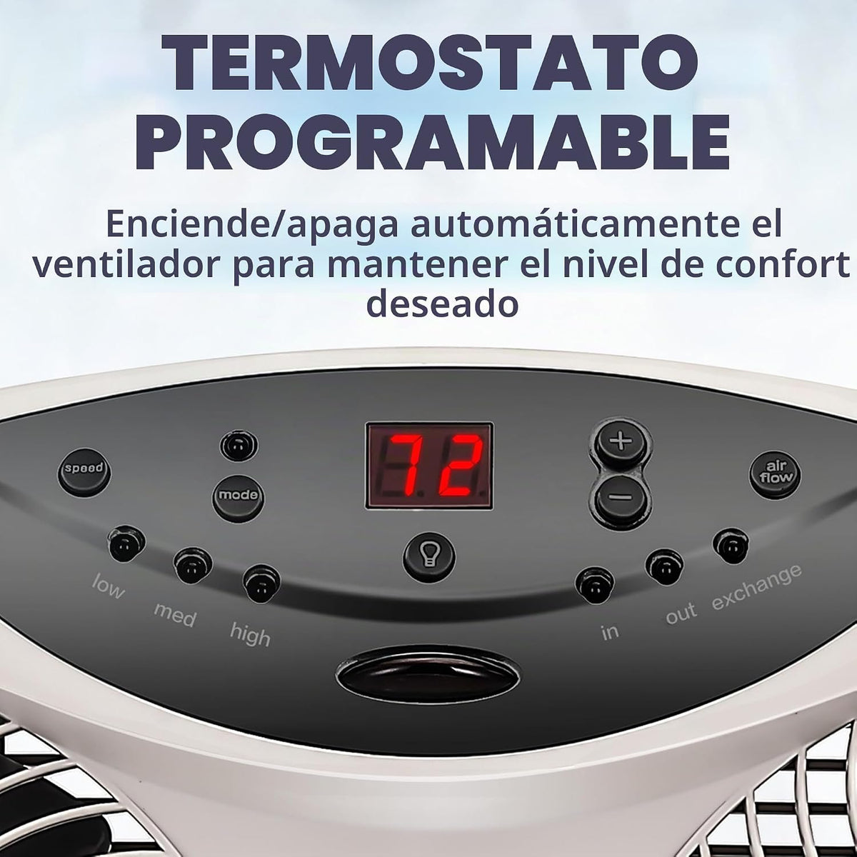 Bionaire Ventilador de Ventana con Aspas de Flujo de Aire Reversibl...