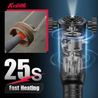 Perno de calentador de inducción 1300 W 110 V, kit de herramientas de extracción de calentador de perno de inducción con 10 bobinas para extracción de tornillos oxidados, rojo