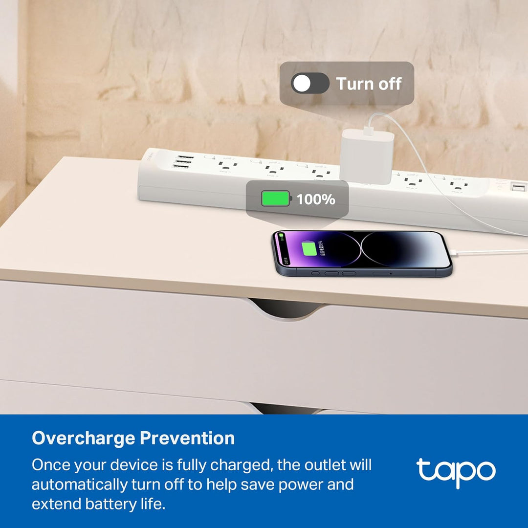 Tapo Regleta de alimentación inteligente Wi-Fi 6 tomas