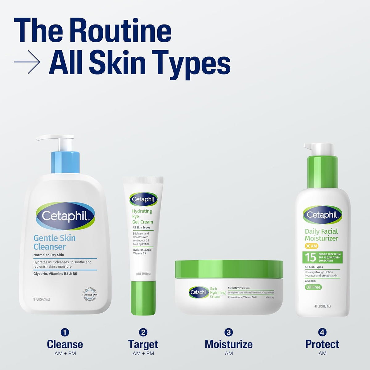 Cetaphil Hidratante facial diario SPF 15, 4 onzas líquidas, hidrata...
