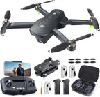 Holy Stone HS175D Drone GPS con cámara 4K para adultos, menos de 8.78 oz, cuadricóptero RC plegable con retorno automático, vuelo de 46 minutos de largo, sígueme, motor sin escobillas, mosca circular, vuelo de punto de referencia, retención de altitud