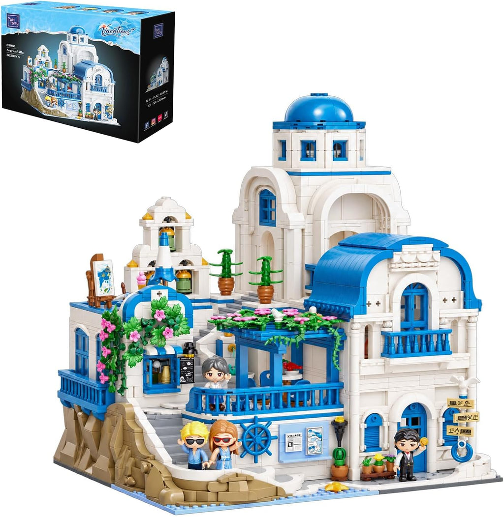 PANTASY Aegean Villa Architecture - Juego de construcción para adultos