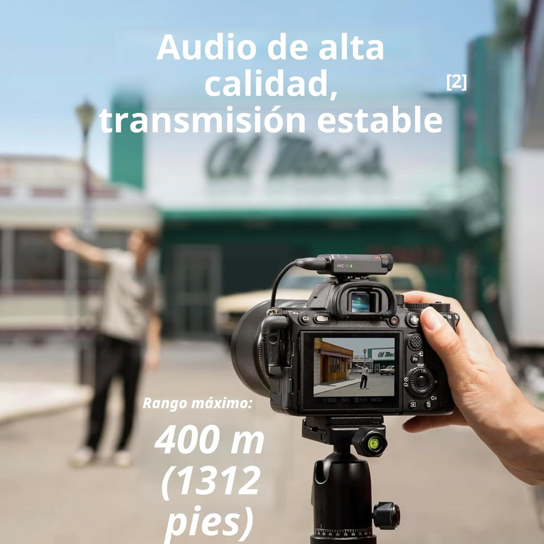 DJI Mic Mini (2 TX + 1 RX + estuche de carga), micrófono inalámbric...