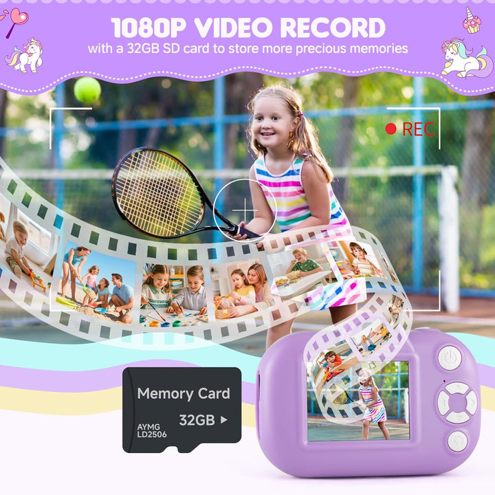 Cámara para niños para niñas de 3 a 5 años, cámara digital para niñ...