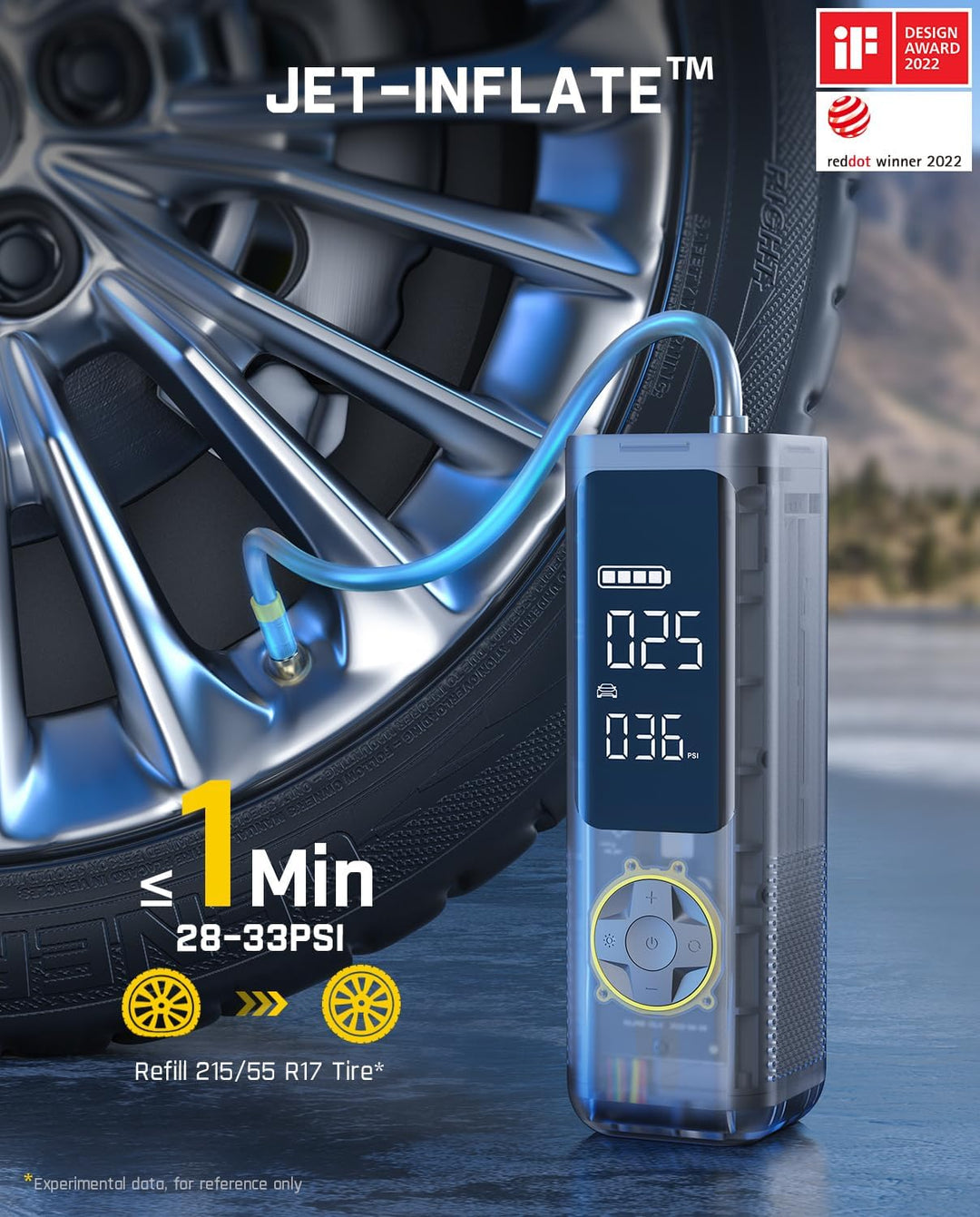 Fanttik Compresor de aire portátil X8 APEX para inflado de neumátic...