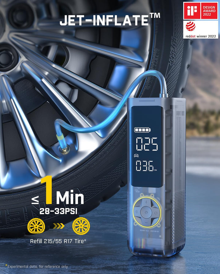 Fanttik Compresor de aire portátil X8 APEX para inflado de neumátic...