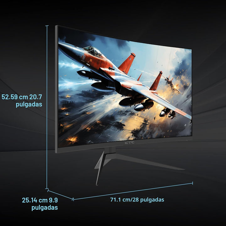KTC - Monitor curvo de juegos de 32 pulgadas 240Hz 1500R 1080P 125%...