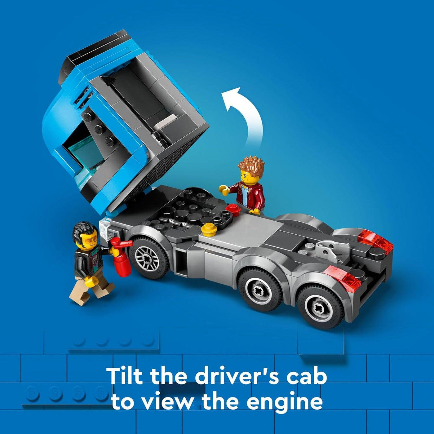LEGO Camión transportador de autos urbanos con coches