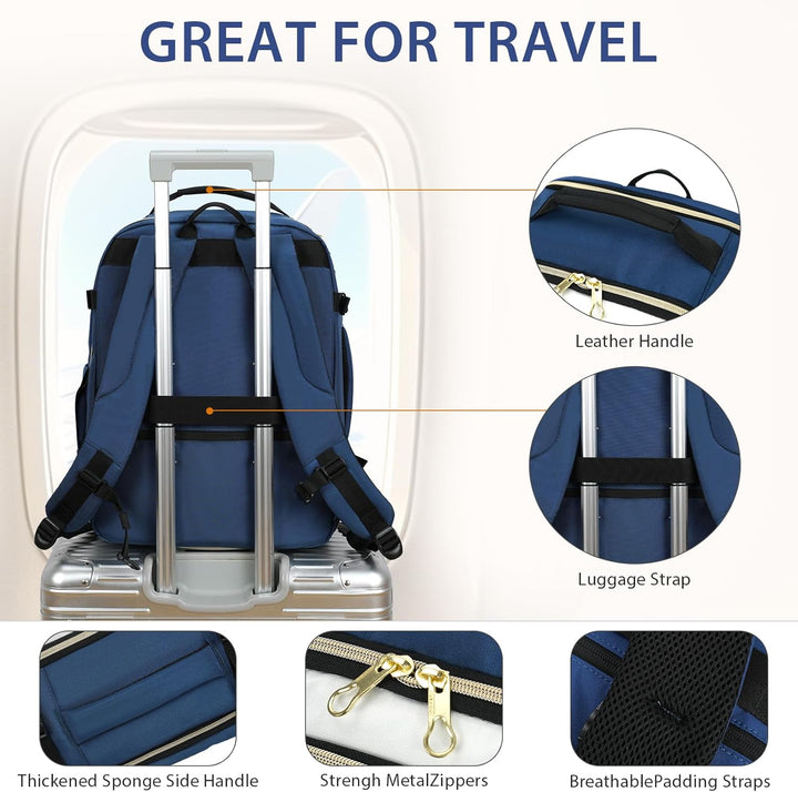 KROSER Mochila grande para computadora portátil, para laptop de has...