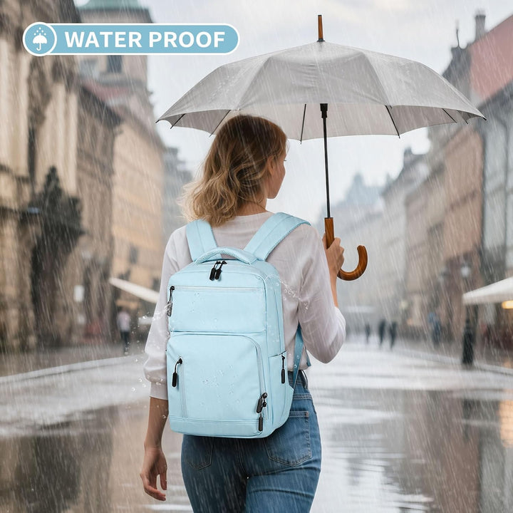 SUIKIHUM Mochila impermeable para portátil para hombres y mujeres,...