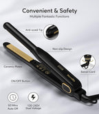 Terviiix Plancha plana de 1/2 pulgada para cabello corto, alisador...