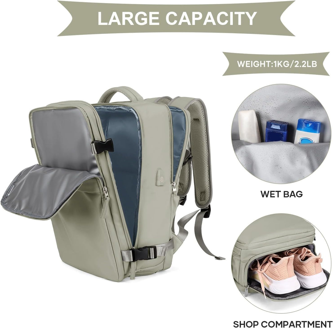 Mochila de mano coowoz para mujer y hombre, mochila de viaje aproba...