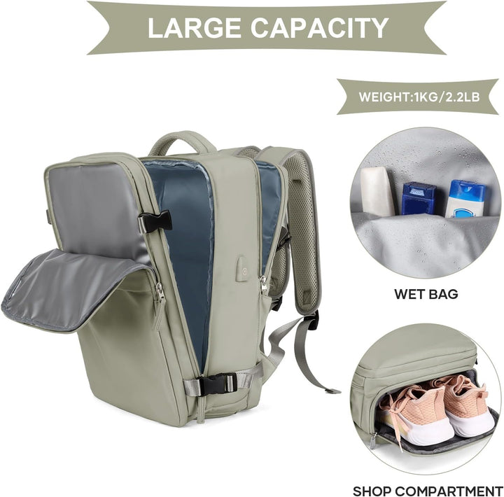 Mochila de mano coowoz para mujer y hombre, mochila de viaje aproba...