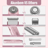 Akunbem Recortadora de bikini para mujer, maquinillas de afeitar el...