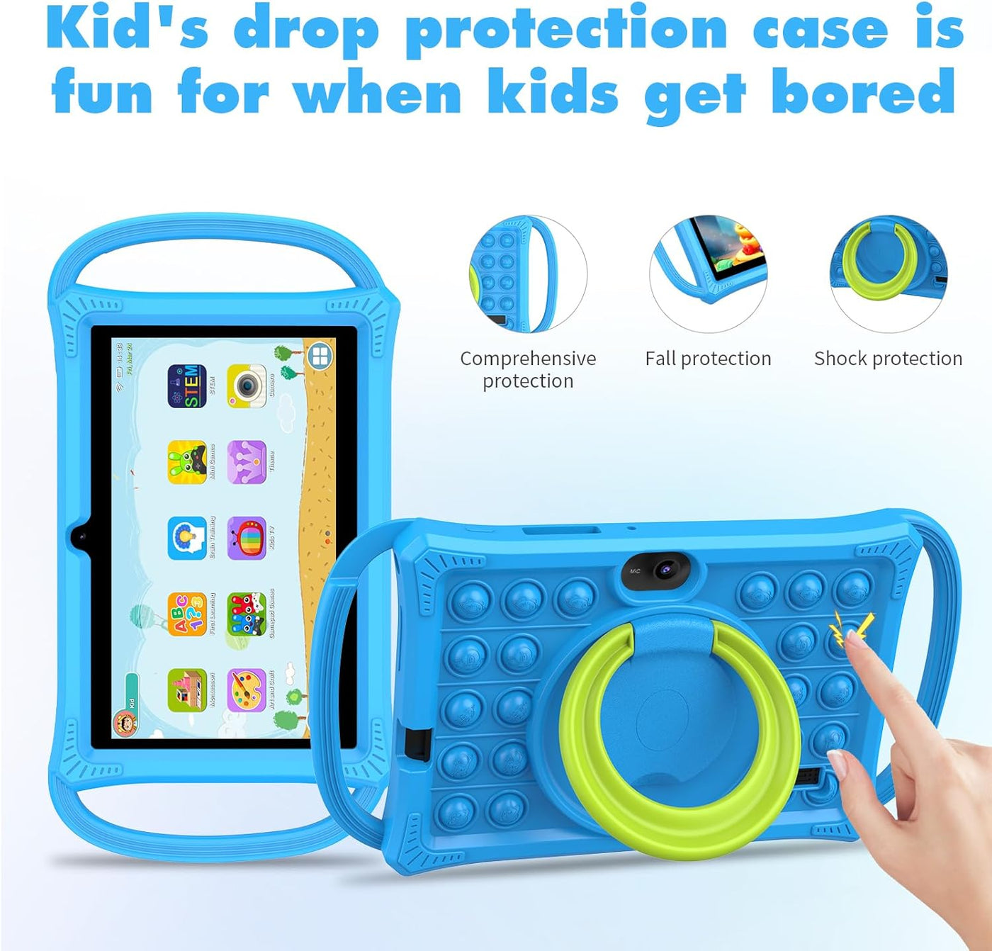 PRITOM Tabletas para niños de 7 pulgadas, 32 GB, tamaño perfecto pa...