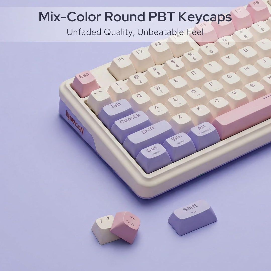 Redragon K768 PRO - Teclado para juegos RGB con junta inalámbrica d...