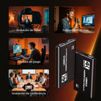 Newhope Tarjeta de Captura HDMI para Transmisión, Captura Full HD 1080P 60FPS USB 3.0, Tarjeta de Captura de Audio y Video de Juegos, para Transmisión de Cámara/Xbox/PS4/PS5/Switch/PC