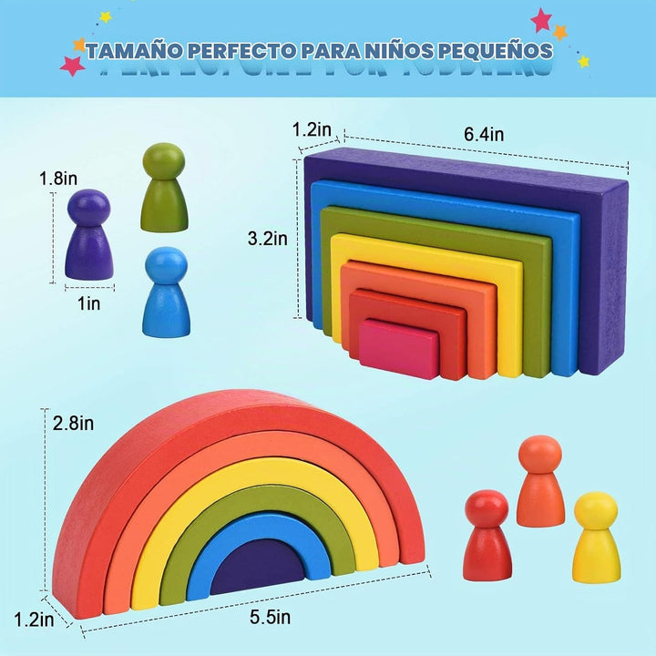 BOZE SUPOD Juguetes de madera, juguetes Montessori para niños de 3,...