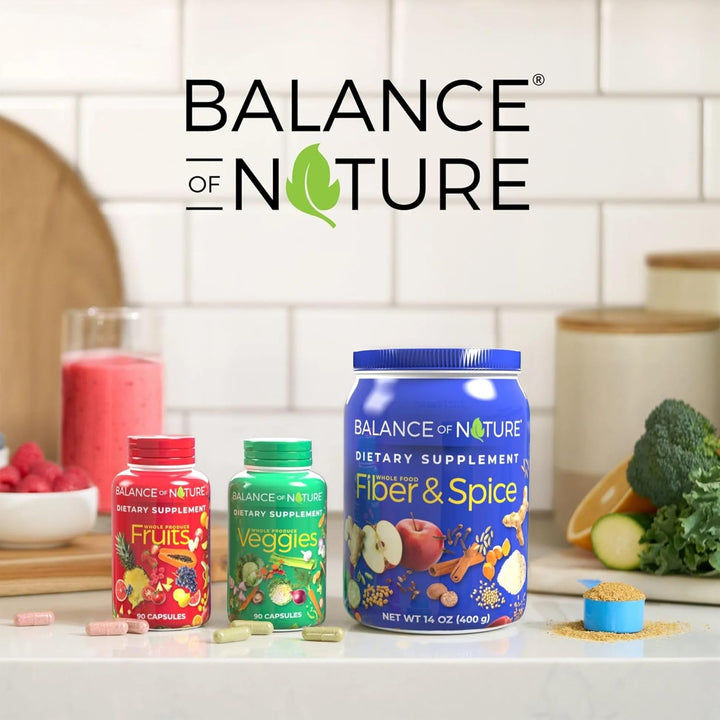 Suplementos de frutas y verduras de Balance Of Nature - 90 cápsulas...