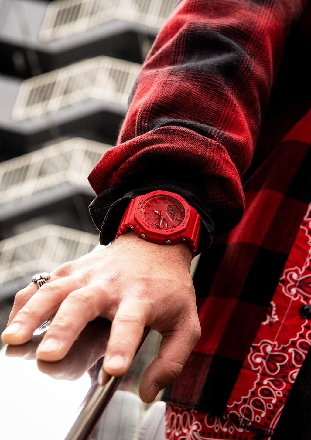 G-Shock - Reloj Casio, con protección de núcleo de carbono (Ga-2100-4ajf) para hombre, importado de Japón