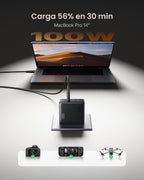 INIU Cargador del ordenador portátil del USB C de 100W, bloque de carga