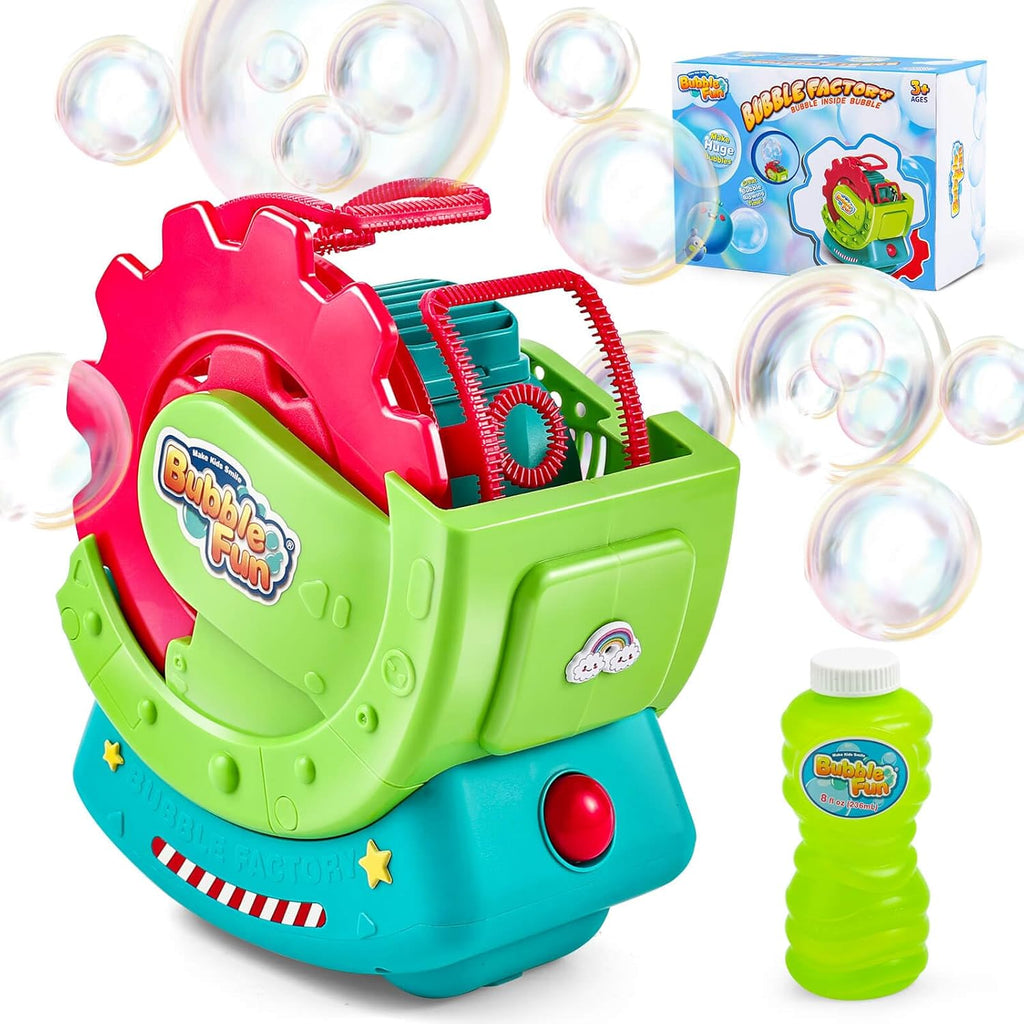 Bubble Machine para Toddlers Kids & Pets con 8oz Safe Solution