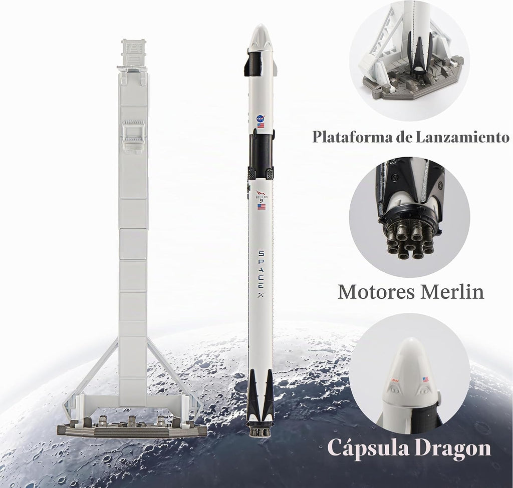 Falcon 9 Heavy W Launcher Tower Cohetes de fundición a presión