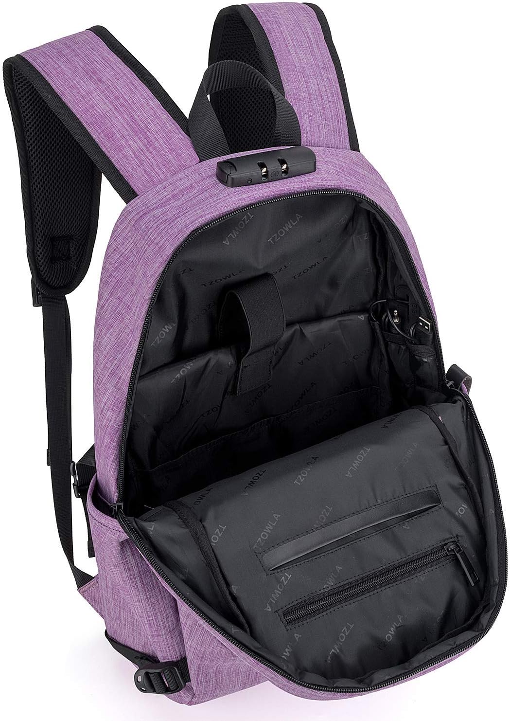Tzowla Mochila de negocios para laptop resistente al agua, mochila...