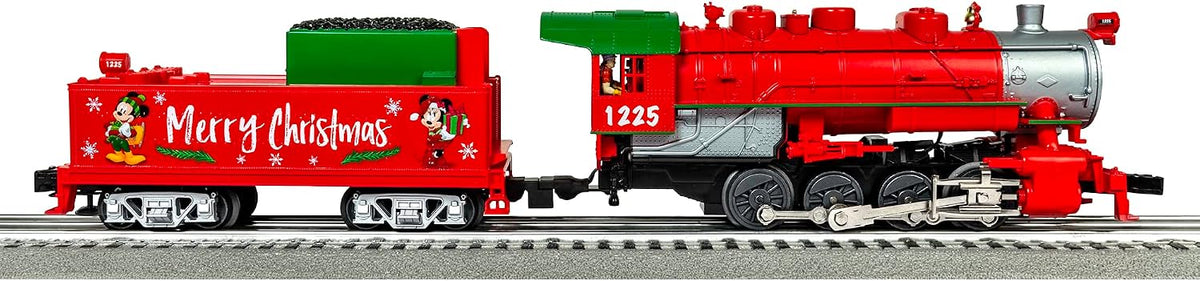 Lionel Disney Christmas LionChief 0-8-0 Set con capacidad Bluetooth, juego de tren modelo eléctrico calibre O con control remoto