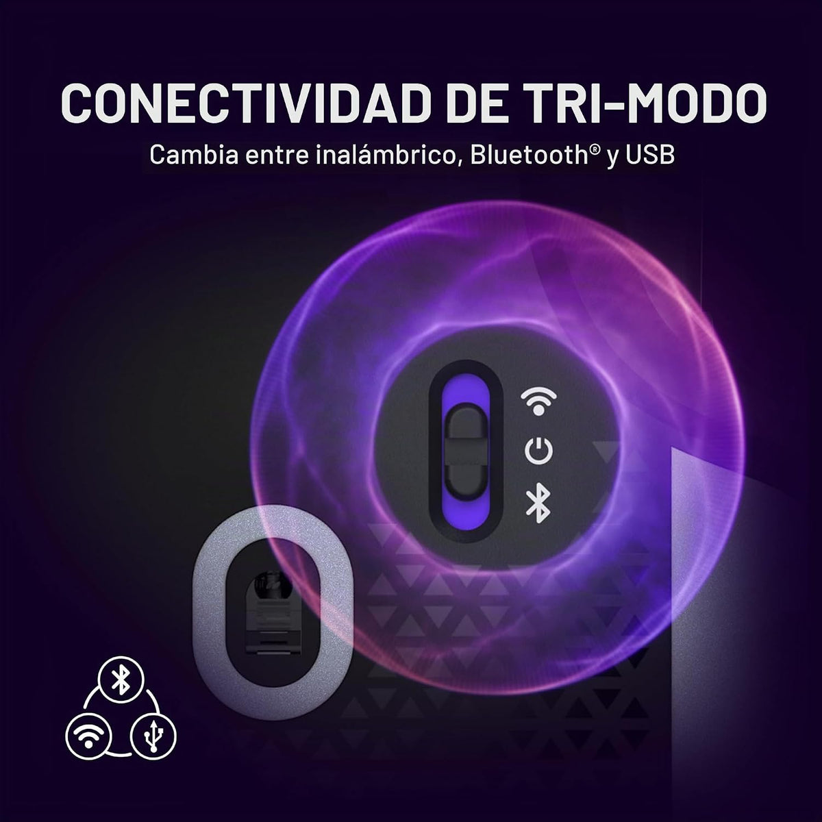 Turtle Beach Ratón para juegos RGB inalámbrico 8K de la serie Command MC5