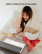 Escritorio Portátil para Laptop con Cojín de Almohada, Se Adapta a Laptops de hasta 15.6 Pulgadas, Soporte para Regazo para Cama y Sofá y Alfombra, Soporte para Libro/Tableta/Tablero de Dibujo