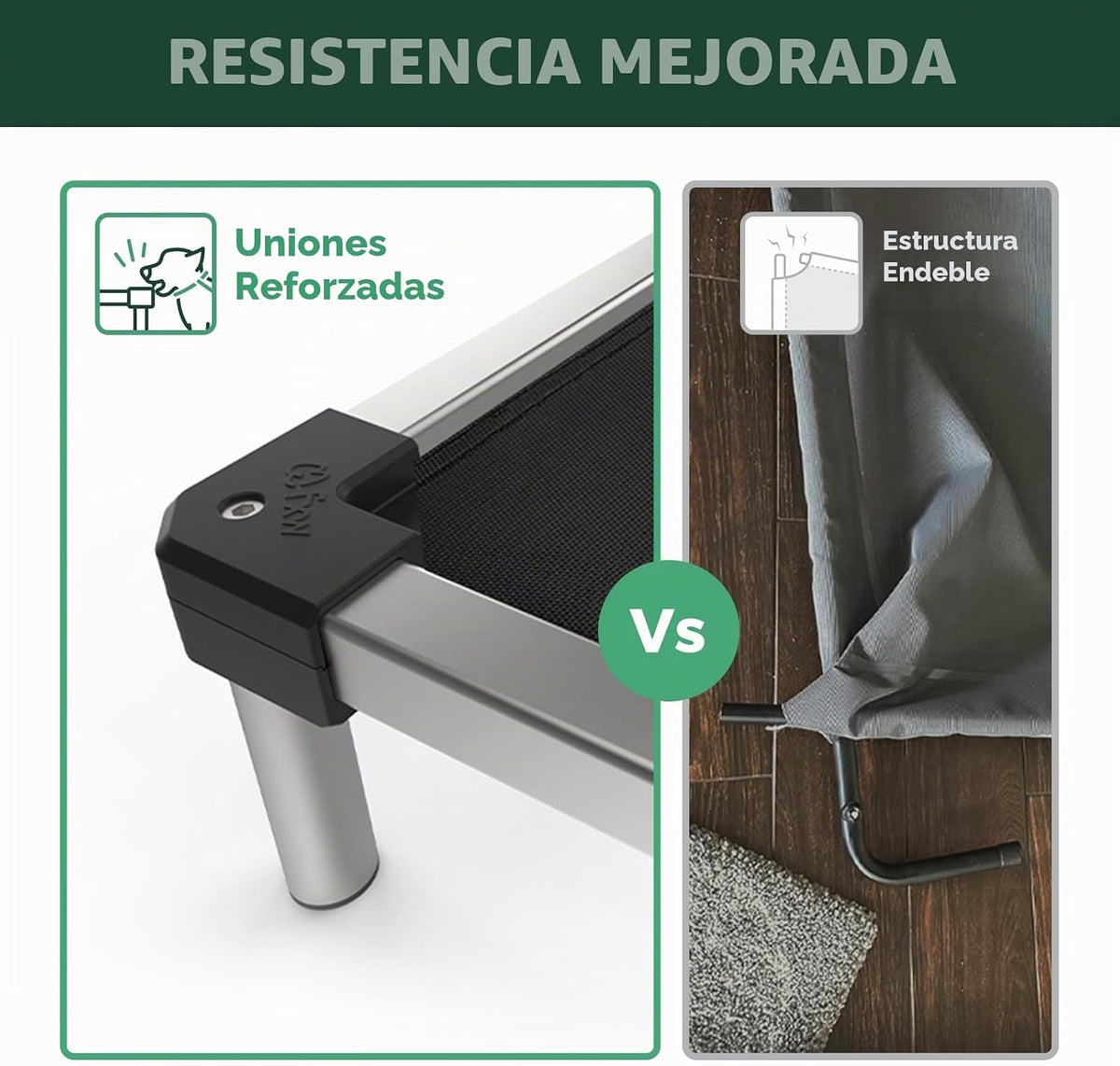 FXW TitanNest - Cama elevada para perros extra pequeños a prueba de