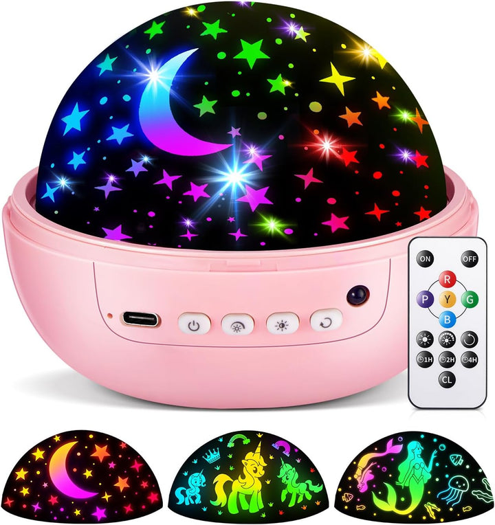COOLNIGHT Proyector de Luz Nocturna de Unicornio con Estrellas para...