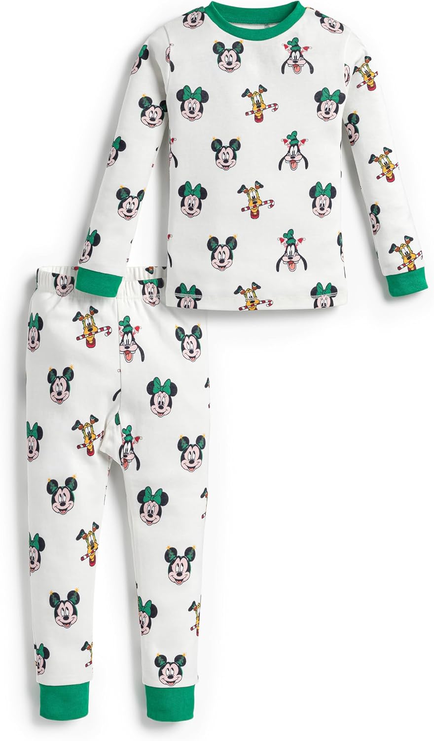 Monica + Andy - Juego de pijama de dos piezas para niños pequeños y bebés, 100% ropa de algodón orgánico para niños y niñas, pijamas para niños