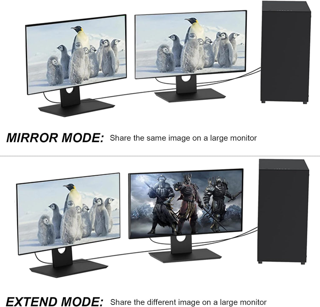 Cable DisplayPort HDMI, paquete de 10 unidades, 6 pies, 4K macho macho