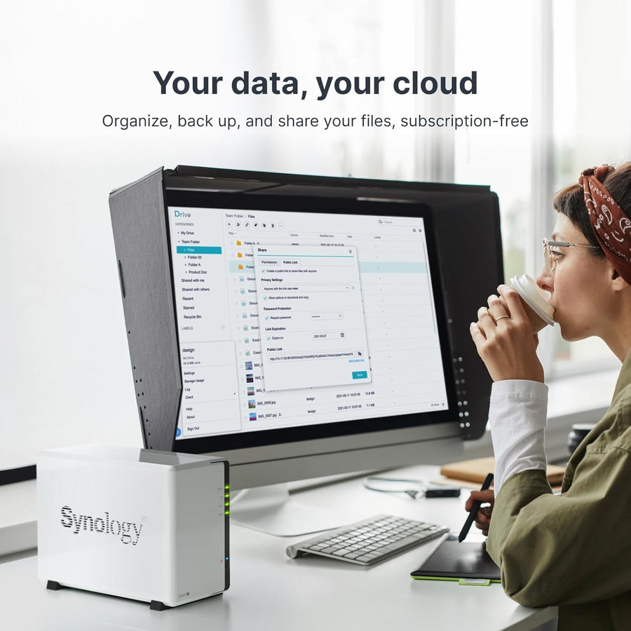 Synology DiskStation DS223j de 2 bahías (sin disco)