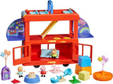 Peppa Pig Juego de autobús de fiesta 2 en 1 con 3 figuras