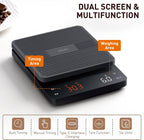 Báscula de café BAGAIL con temporizador, precisión de 0.004 oz/6.6 lbs