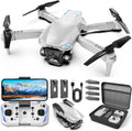 Drone plegable 1080P con cámara para niños y principiantes, juguete fácil de volar, regalo para niños y niñas, arranque con una tecla, giros 3D, selfie de gestos, 2 baterías