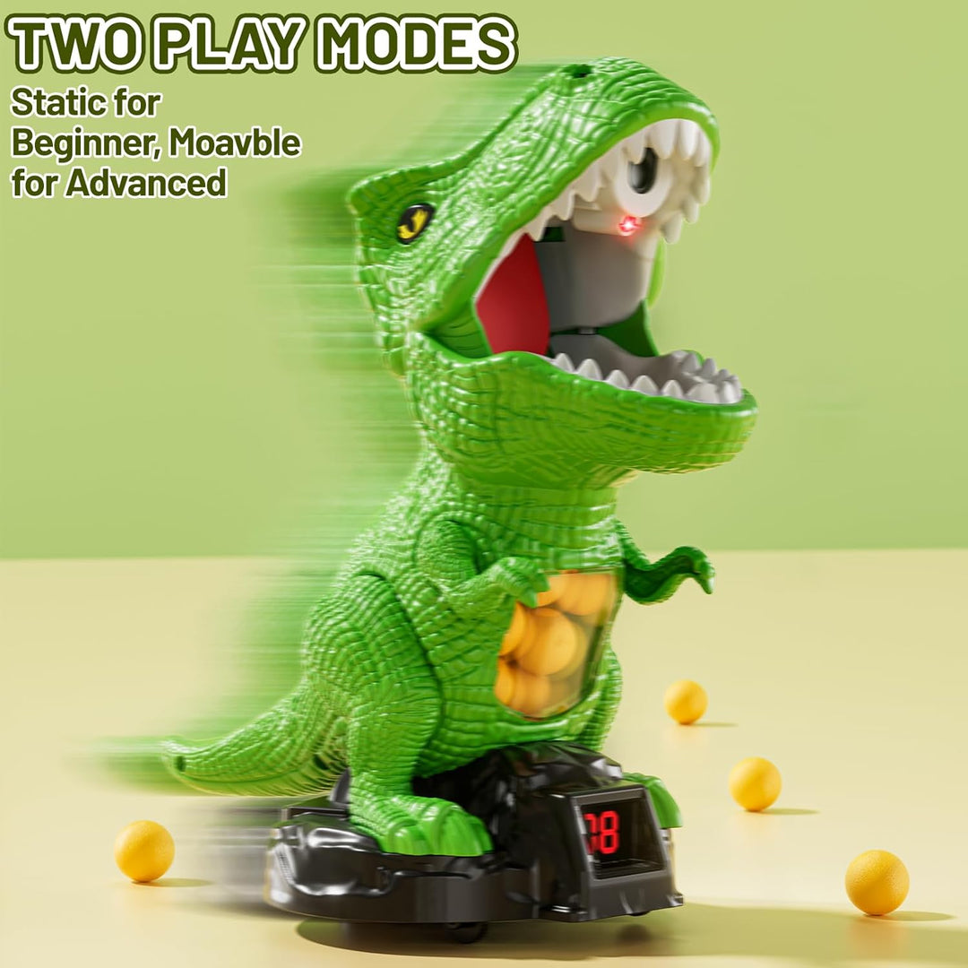NIPLOOOW Juguetes de disparo de dinosaurios movibles para niños de...